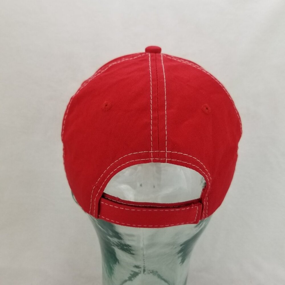 ✅Budweiser Bud Cap Red Embroidered Adj. Hook & Loop Baseball Hat Lot Of 2 OSFA - Picture 15 of 16